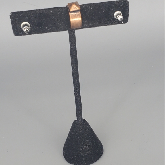 Sand in a Bottle Necklace, Pyrimad Earring and Earcuff 3 Piece Set - Picture 9 of 10